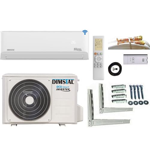 12000 BTU 3,6 kW QuickConnect ULTRA Split Klimaanlage + Heizung ECO Smart WiFi/Super Ioniser/Self-Clean/Follow Me komplett Set leise inkl. 5m Leitungen