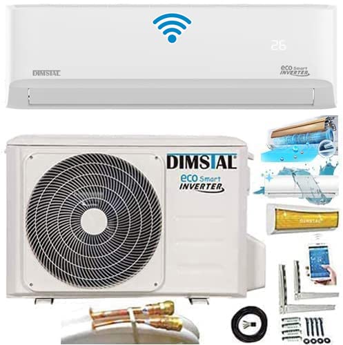 12000 BTU 3,6 kW QuickConnect ULTRA Split Klimaanlage + Heizung ECO Smart WiFi/Super Ioniser/Self-Clean/Follow Me komplett Set leise inkl. 5m Leitungen