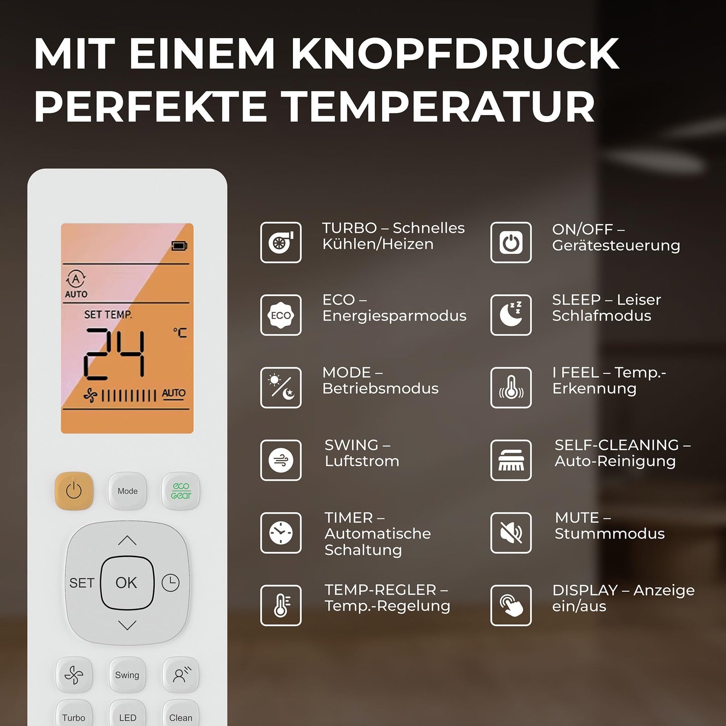 Kältebringer Split Klimaanlage - 12000 BTU (3,5 kW) - Klimagerät mit Heizfunktion, WiFi & App, bis 55qm, sehr leise - Set mit 5m Kupferleitung, Kältemittel R32, Montagematerial, Wandhalterung